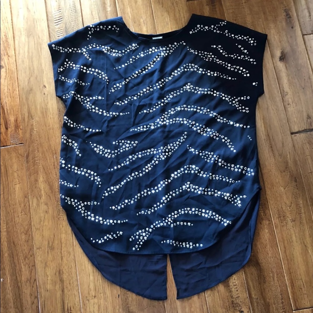 Chico’s black label studded shirt